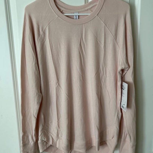Athleta Mindset Sweatshirt in Soft Pink - Picture 1 of 6